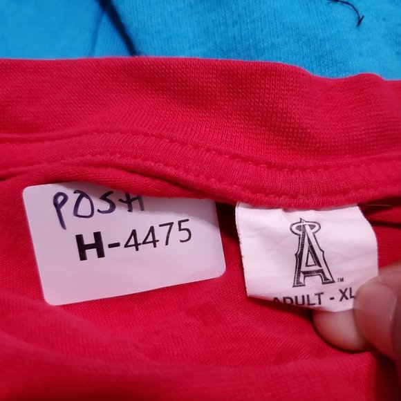 Los Angeles Angels Men T-Shirt XL Red Michael Trout #27 Graphic Print Tee - Picture 2 of 9